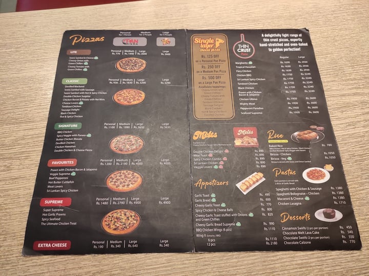 Pizza Hut Menu With Prices Sri Lanka: Ultimate Guide to Tasty Deals